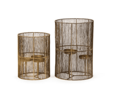 DEKOCANDLE Wired Hurricane for 3 candles