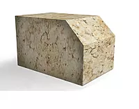 Black Basalt Stone Garden Bench - 120x34x44cm