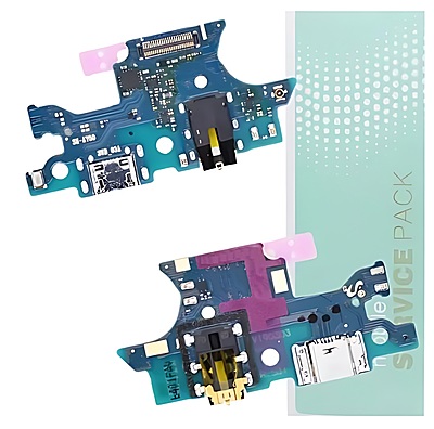 For Samsung A7 2018 , A750 - Replacement Charging Port Board With Audio Port - Service Pack - GH96 - 12081A