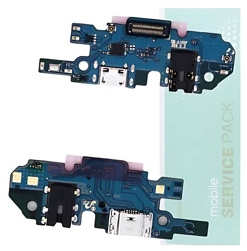 For Samsung A10 , A105 - Replacement Charging Port Board With Audio Port - Service Pack - GH96 - 12549A