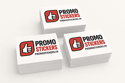 Stickers vinyle monomère blanc kisscut