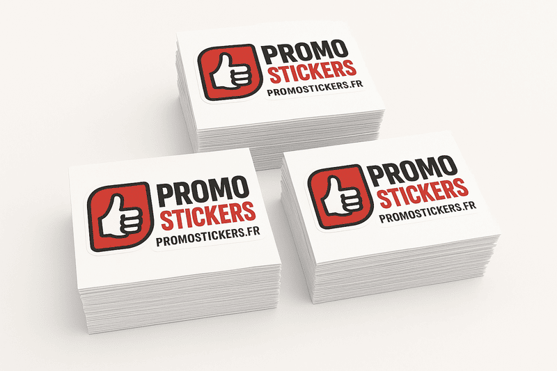 Stickers vinyle monomère blanc kisscut