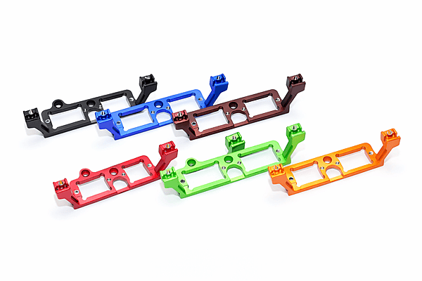 GPM Aluminium F&R Diff Lock Servo Mount (11pc Set)