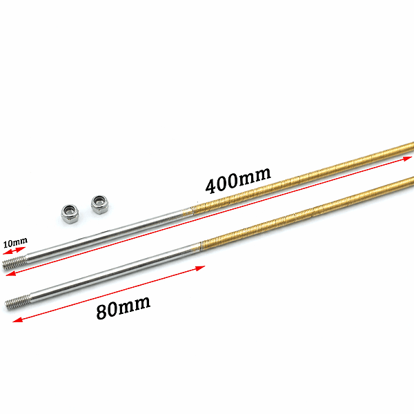 4mm Flex Shaft Flexible Flexi LH RH 400mm RC Boat Electric Nitro Petrol CW CCW