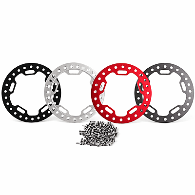 1.9" Aluminium Beadlock Rings 52mm Red Silver Grey Black