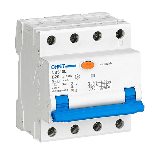 Chint aardlekautomaat NB310L 3PN B20 300mA A 6kA