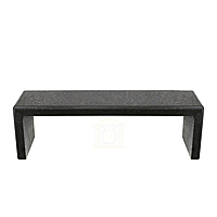 Classic Black Basalt Garden Bench Classic Black Basalt Garden Bench