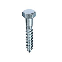 10 x 50mm Hex Head Coachscrew DIN 571 BZP