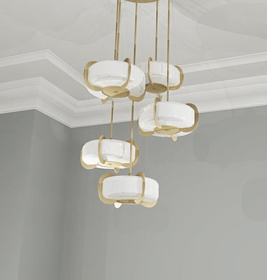 Contemporary Deco Chandelier