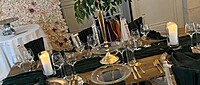 Cylinder Vases with Candles