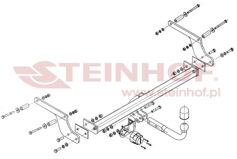 Dacia Duster I 2WD / 4WD Tow Bar (2010-2013) D-012