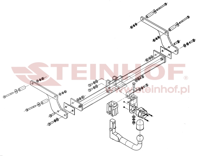 Dacia Duster I 2WD / 4WD Tow Bar (2010-2013) D-013