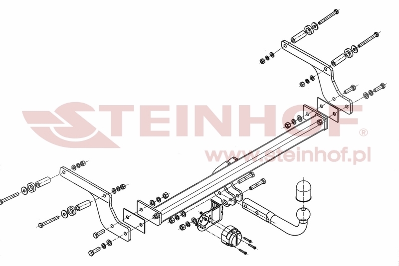 Dacia Duster I 2WD / 4WD
(face lift) Tow Bar (2013-2018) D-014