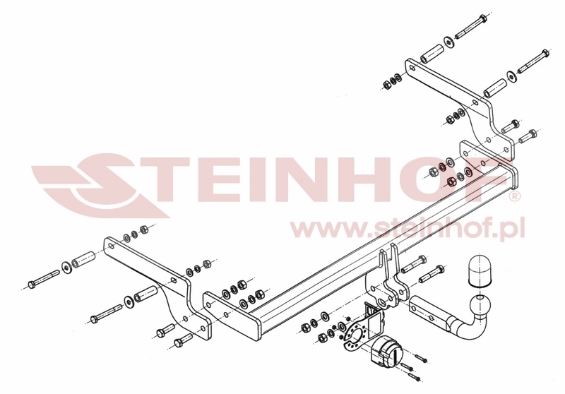 Dacia Logan II 4D Tow Bar (2013-2020) D-047