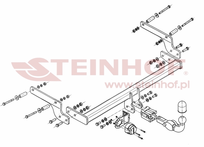 Dacia Logan II 4D Tow Bar (2013-2020) D-048