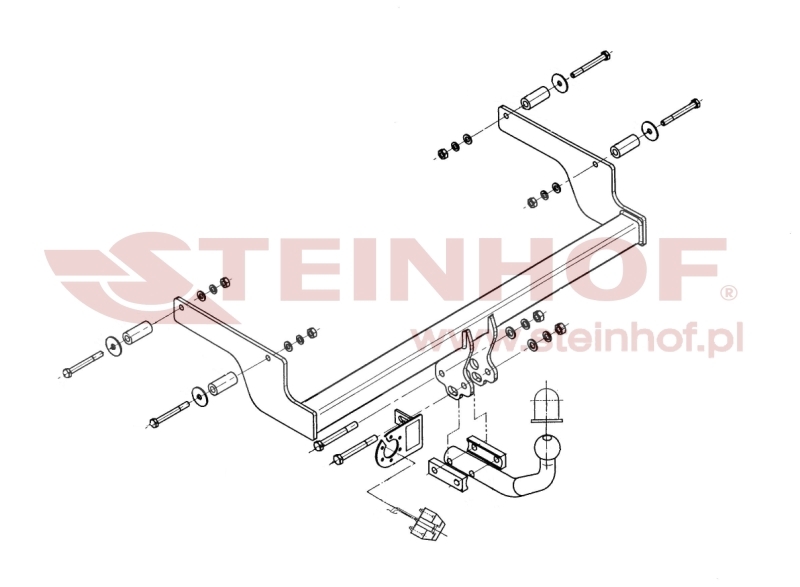 Dacia Logan I 4D Tow Bar (2004-2013) D-050