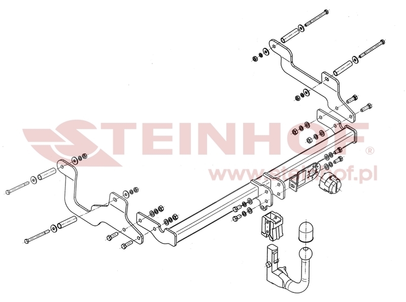 Dacia Lodgy (excl. AdBlue) Tow Bar (2012-®) D-055