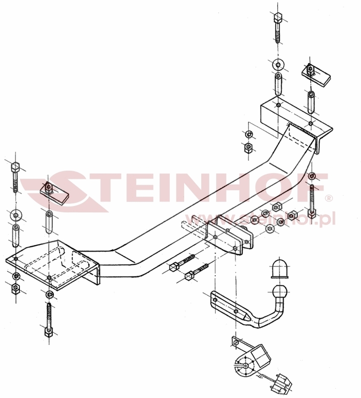 Daewoo Lanos 4D Tow Bar (1997-2003) D-151