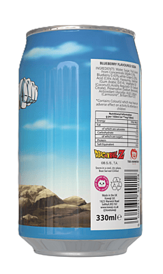 Dragon Ball Z Vegeta Blueberry Flavour Soda Can (12 x 330ml) Dragon Ball Z Vegeta Blueberry Flavour Soda Can (12 x 330ml)