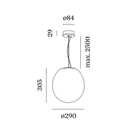 Dro Ceiling Susp 3.0 E27 Black-White Dro Ceiling Susp 3.0 E27 Black-White