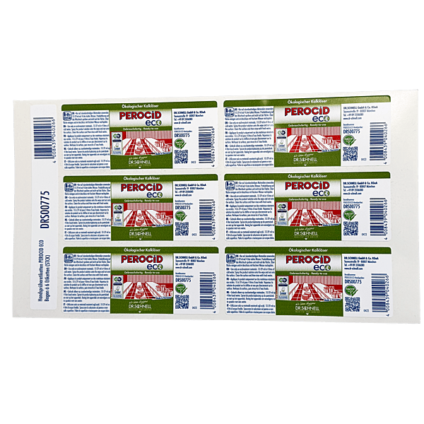 Handsprüher Etiketten | PEROCID ECO | 6 Etiketten