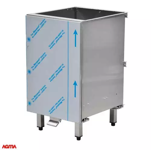 N037 - Modulo pattumera con apertura a pedale, dim. 500x580x870mm