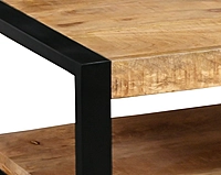 Ember Coffee Table 110 Wood-Base Almond