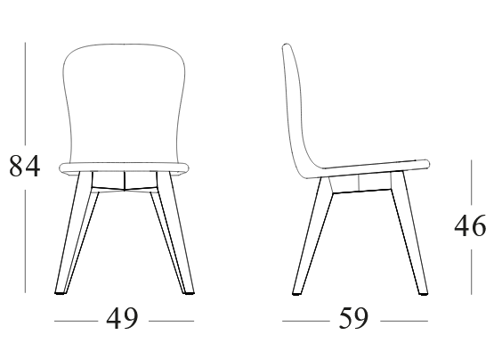 Damien Dining Chair Teak Base Damien Dining Chair Teak Base