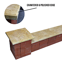 Dark Yellow Limestone Wall Coping (3cm thick)