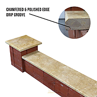 Dark Yellow Limestone Wall Coping (3cm thick)