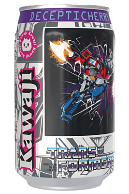 Transformers  Decepticherry - Cherry Vanilla Soda Flavour Can 330ml Standard
