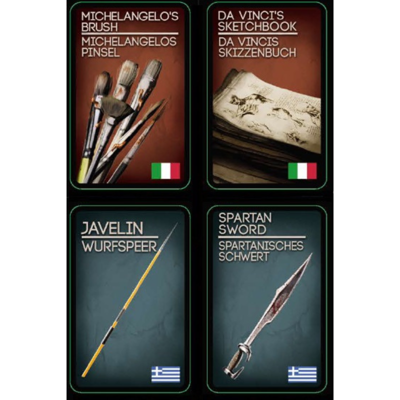 Deception: Promo-Themen-Pack: Süd-Europa Karten