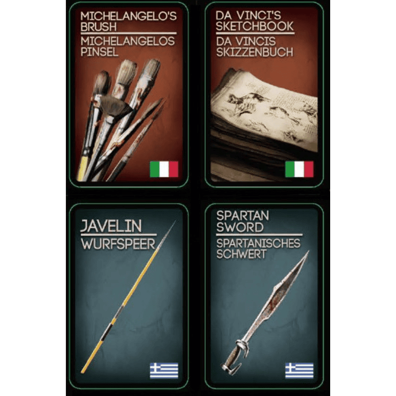 Deception: Promo-Themen-Pack: Süd-Europa Karten