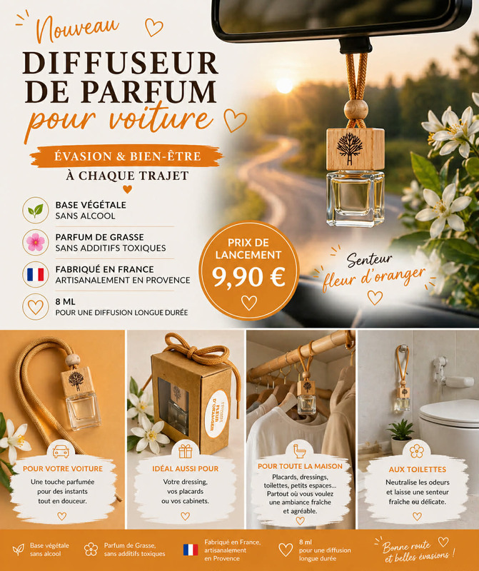 Diffuseur de parfum à suspendre