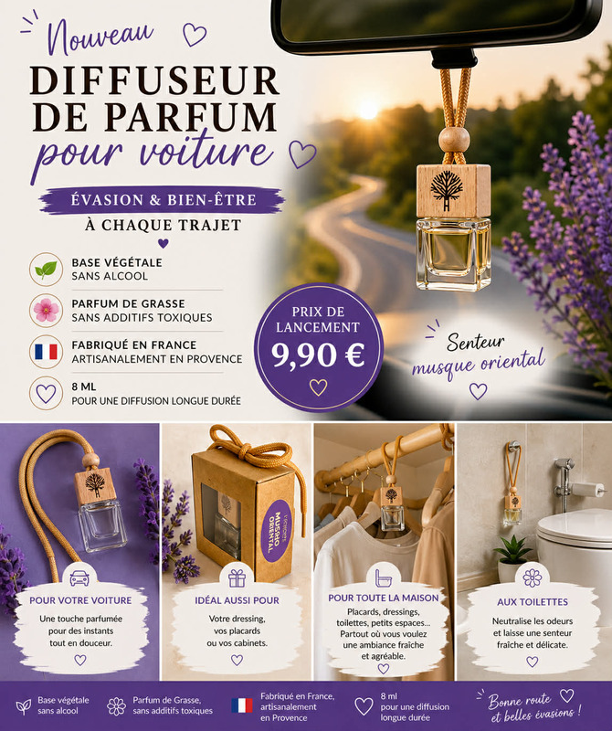 Diffuseur de parfum à suspendre