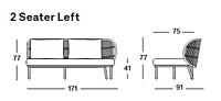 Kodo Modular 2 Seater Left