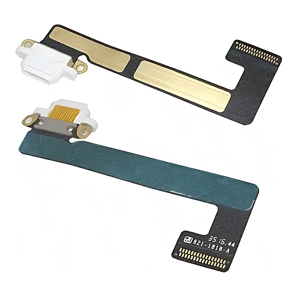 For iPad Mini 2 - Mini 3 - Replacement Dock Port Flex - White
