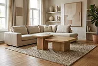 Cane Coffee Table None Almond