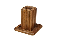 Cane Coffee Table None Walnut