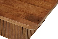 Cane Coffee Table None Walnut