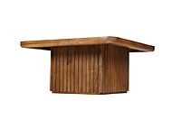 Cane Coffee Table None Walnut
