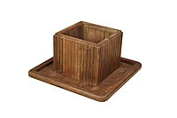 Cane Coffee Table None Walnut