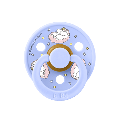 BIBS x Moomin Pacifier Colour 2 PACK Dreaming Latex Size 1 Baby Pink mix BIBS x Moomin Pacifier Colour 2 PACK Dreaming Latex Size 1 Baby Pink mix