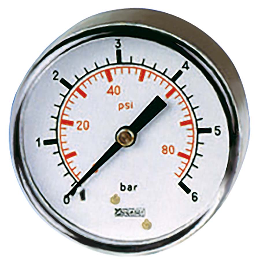Dry Pressure Gauge Rear Entry - 40mm Diameter