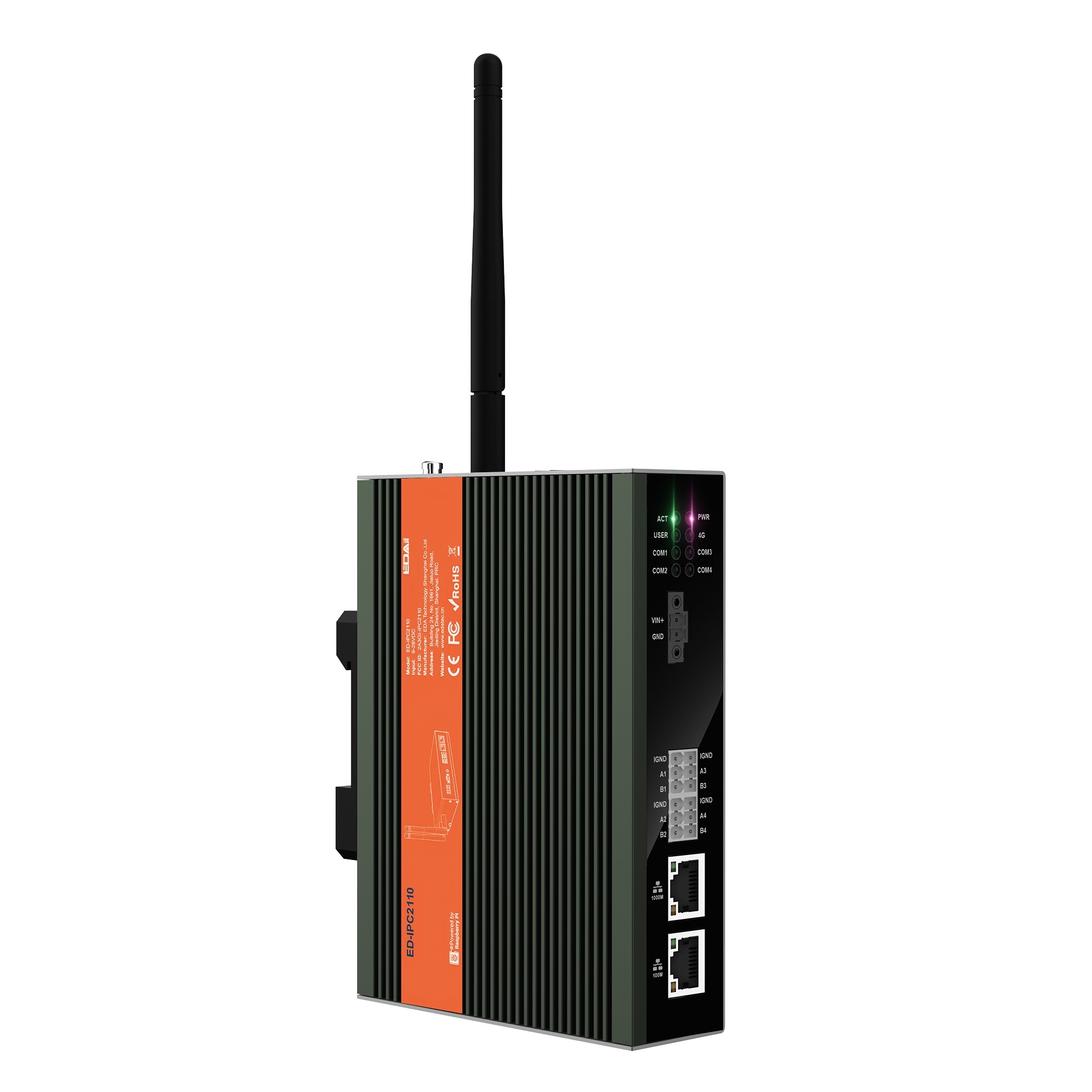 EDATEC ED-IPC2110-0108 Industrial Computer (CM4)