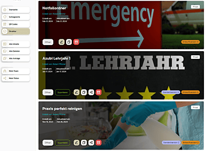 Unbegrenzt Strukturen (Guidelines) erstellen