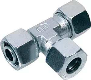 Gates DIN 2353 Steel Adjustable Run Tee - Light Series