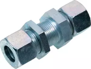 Gates DIN 2353 Steel Equal Bulkhead Coupling - Light Series