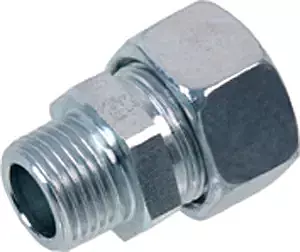Gates DIN 2353 Steel Male Stud Coupling - BSPT - Light Series