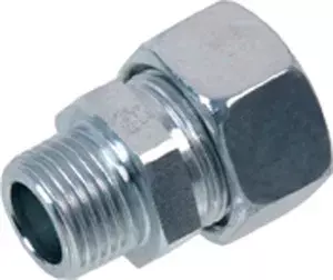Gates DIN 2353 Steel Male Stud Coupling - BSPT - Light Series